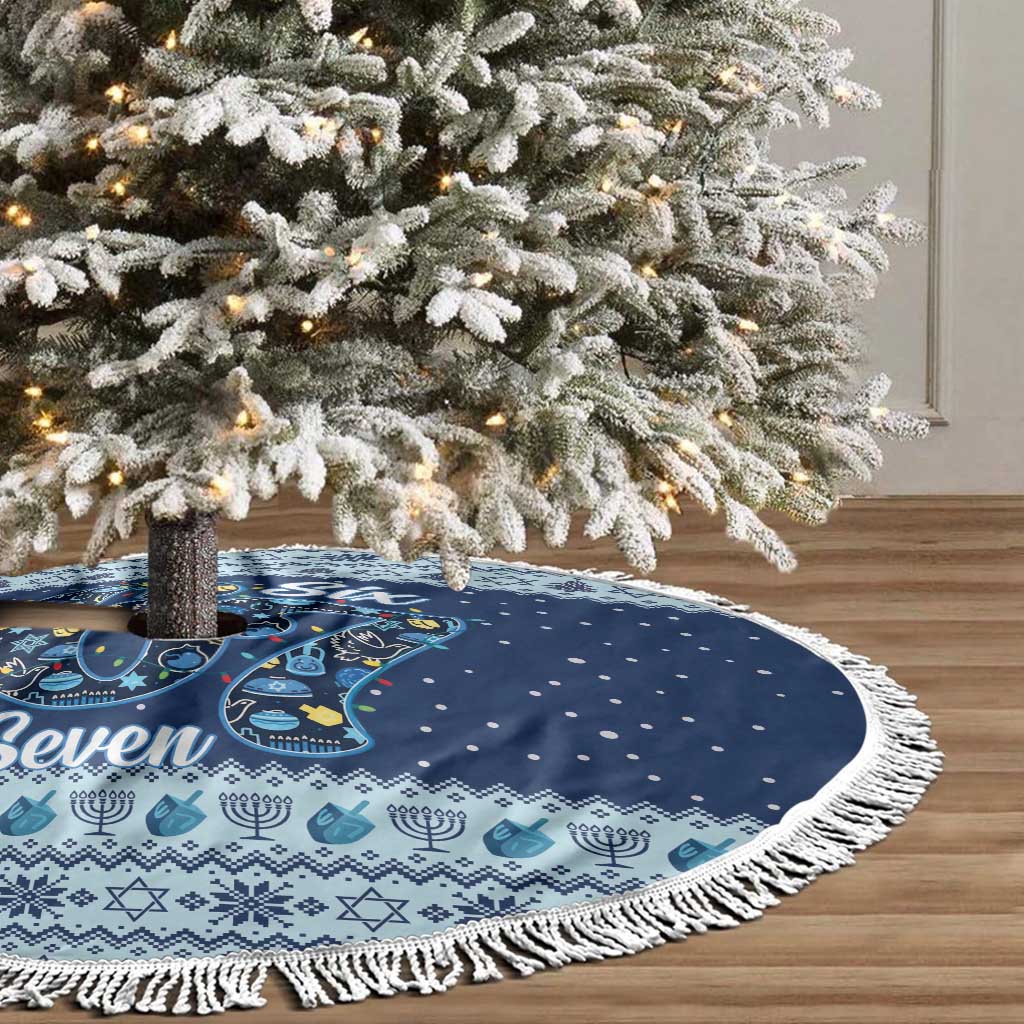 Funny Hanukkah Six Seven Tree Skirt Gen Alpha Meme Vibes - Wonder Print Shop