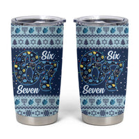 Funny Hanukkah Six Seven Tumbler Cup Gen Alpha Meme Vibes - Wonder Print Shop