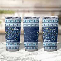 Funny Hanukkah Six Seven Tumbler Cup Gen Alpha Meme Vibes - Wonder Print Shop