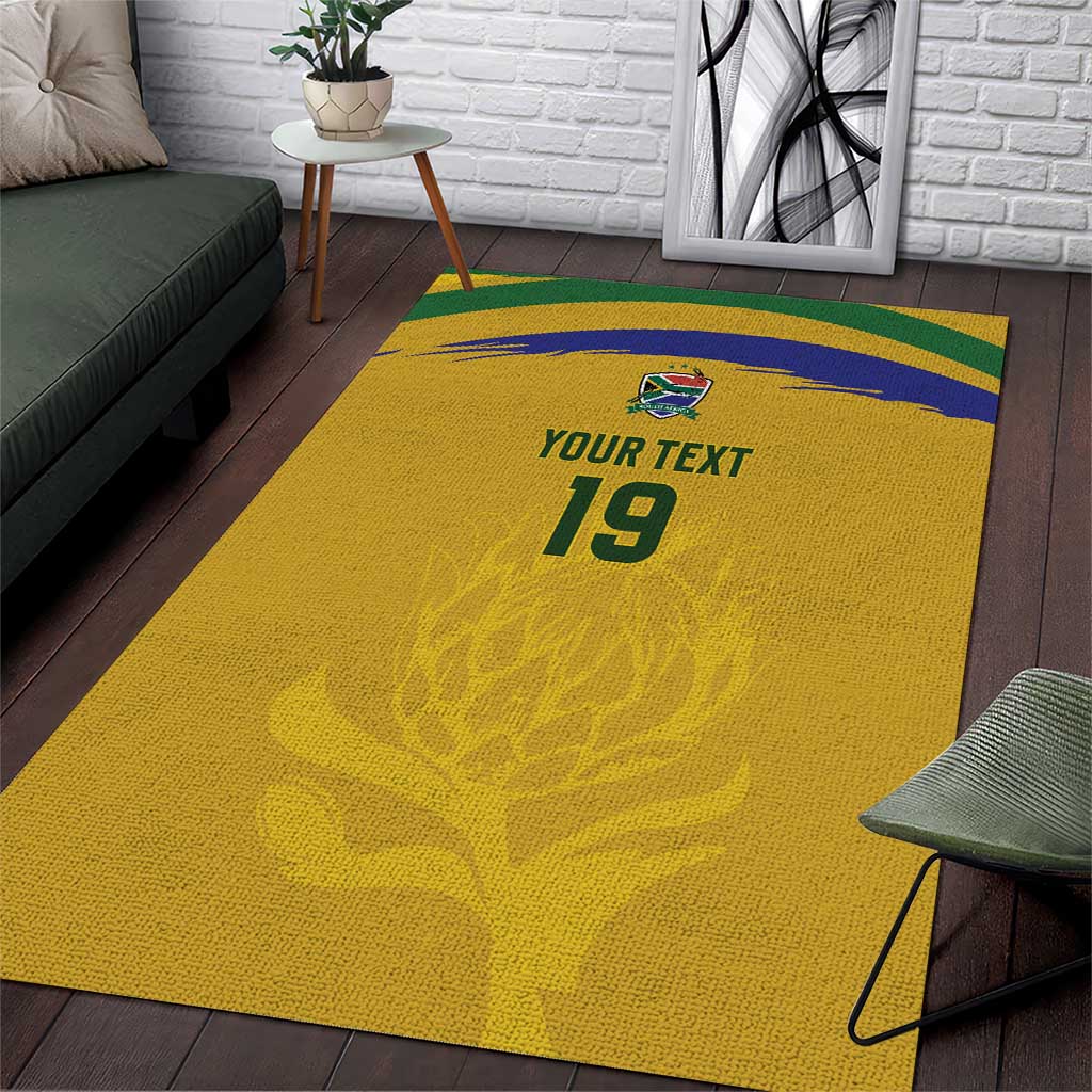 Custom South Africa Football Area Rug Road To Champions Dream - Wonder Print Shop