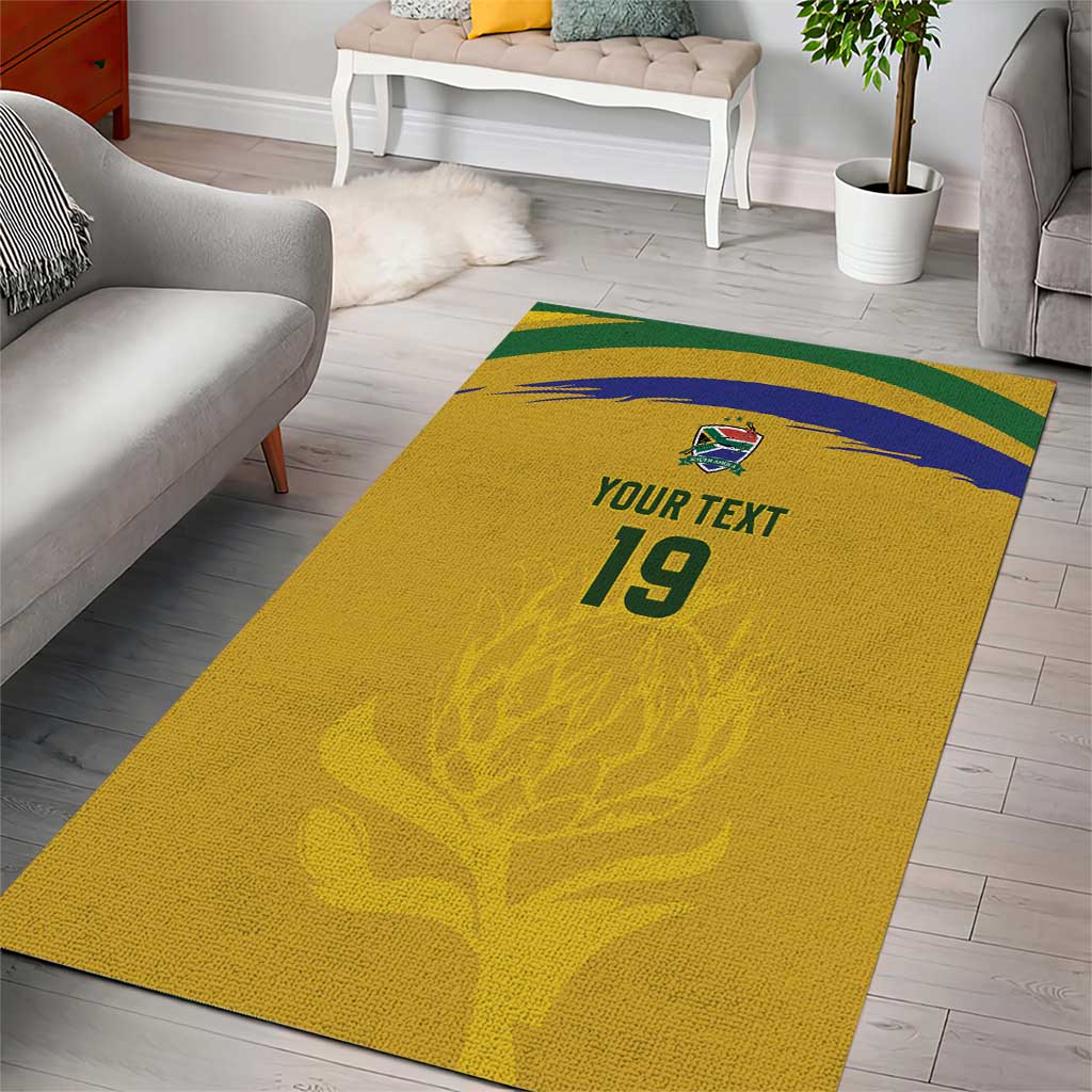 Custom South Africa Football Area Rug Road To Champions Dream - Wonder Print Shop