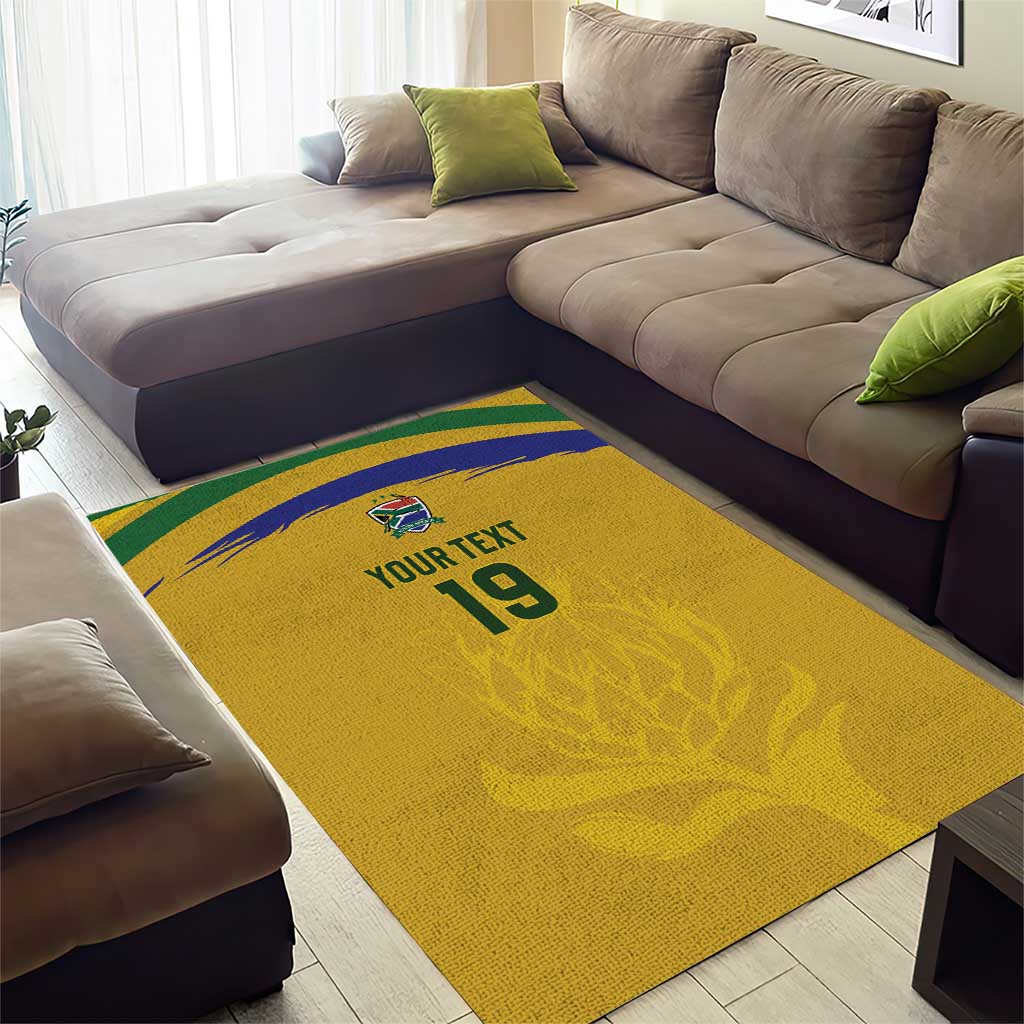 Custom South Africa Football Area Rug Road To Champions Dream - Wonder Print Shop