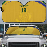 Custom South Africa Football Auto Sun Shade Road To Champions Dream - Wonder Print Shop