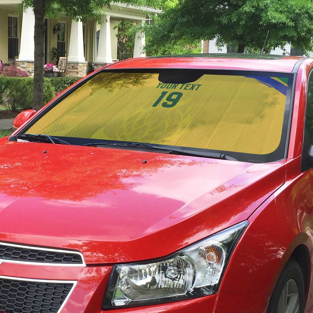 Custom South Africa Football Auto Sun Shade Road To Champions Dream - Wonder Print Shop