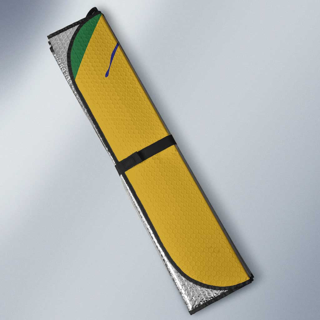 Custom South Africa Football Auto Sun Shade Road To Champions Dream - Wonder Print Shop