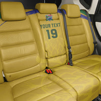 Custom South Africa Football Back Car Seat Cover Road To Champions Dream - Wonder Print Shop