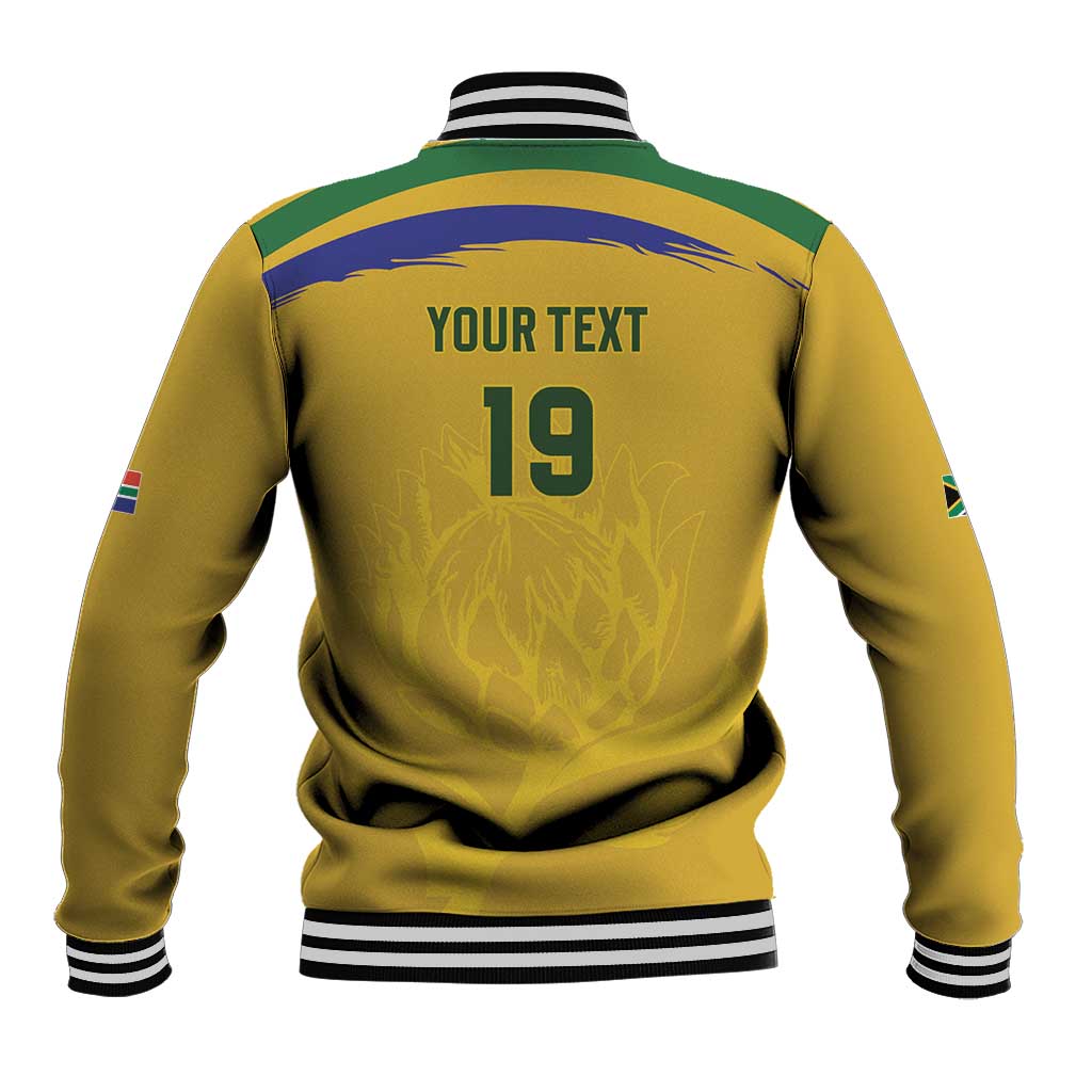 Custom South Africa Football Baseball Jacket Road To Champions Dream - Wonder Print Shop
