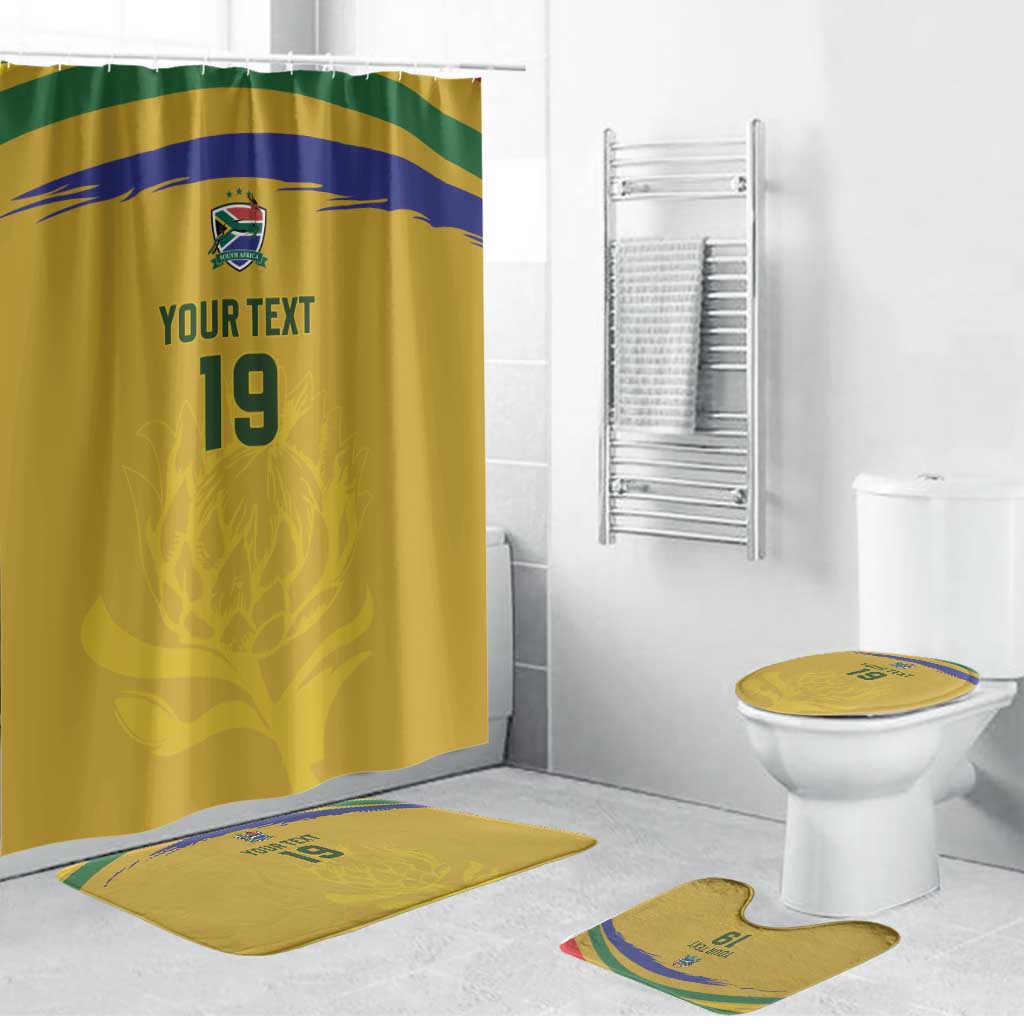 Custom South Africa Football Bathroom Set Road To Champions Dream - Wonder Print Shop