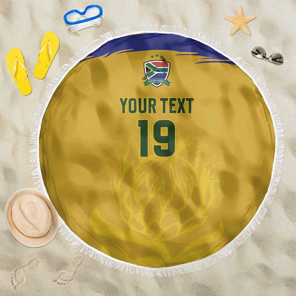 Custom South Africa Football Beach Blanket Road To Champions Dream - Wonder Print Shop