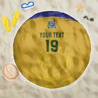 Custom South Africa Football Beach Blanket Road To Champions Dream - Wonder Print Shop