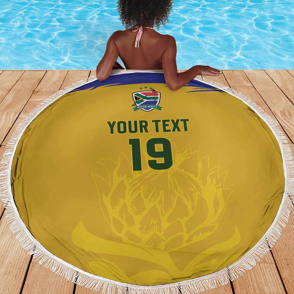 Custom South Africa Football Beach Blanket Road To Champions Dream - Wonder Print Shop