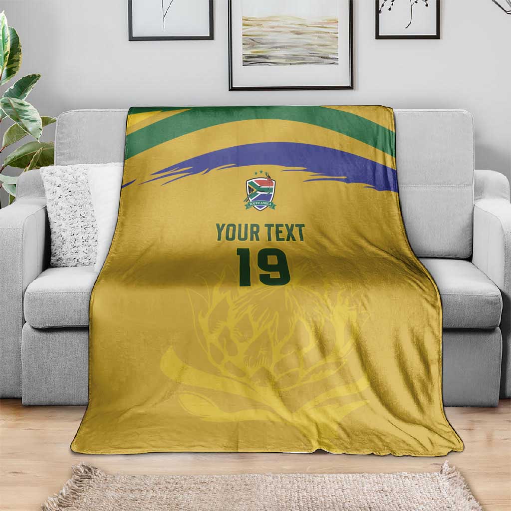 Custom South Africa Football Blanket Road To Champions Dream - Wonder Print Shop