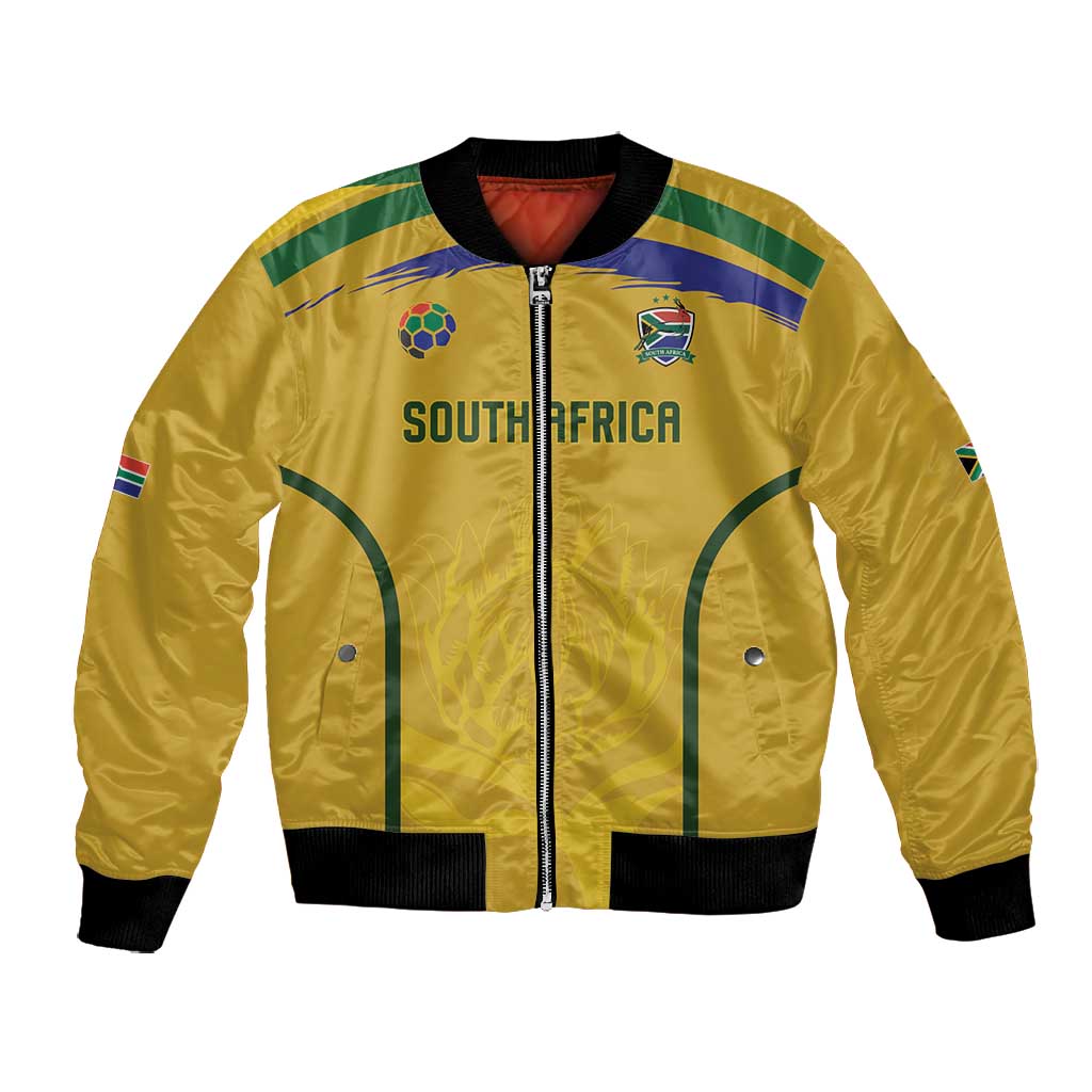 Custom South Africa Football Bomber Jacket Road To Champions Dream - Wonder Print Shop