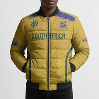Custom South Africa Football Bomber Puffer Jacket Road To Champions Dream - Wonder Print Shop