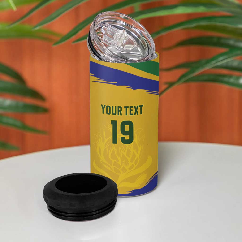 Custom South Africa Football 4 in 1 Can Cooler Tumbler Road To Champions Dream - Wonder Print Shop