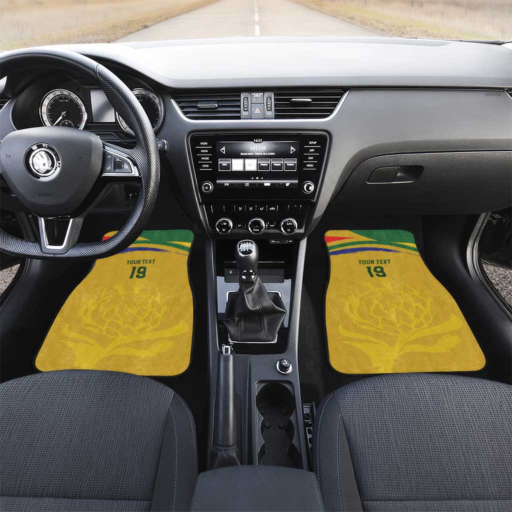 Custom South Africa Football Car Mats Road To Champions Dream - Wonder Print Shop