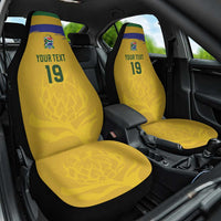 Custom South Africa Football Car Seat Cover Road To Champions Dream - Wonder Print Shop