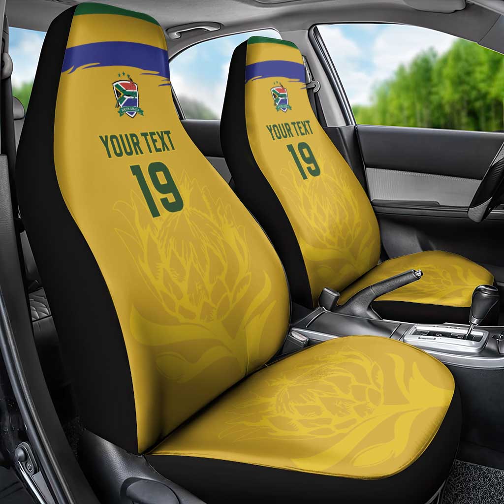 Custom South Africa Football Car Seat Cover Road To Champions Dream - Wonder Print Shop