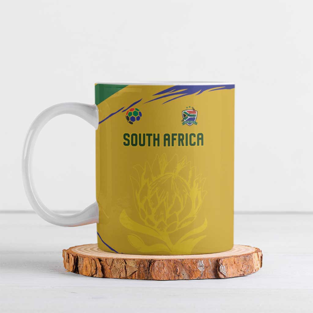 Custom South Africa Football Ceramic Mug Road To Champions Dream - Wonder Print Shop