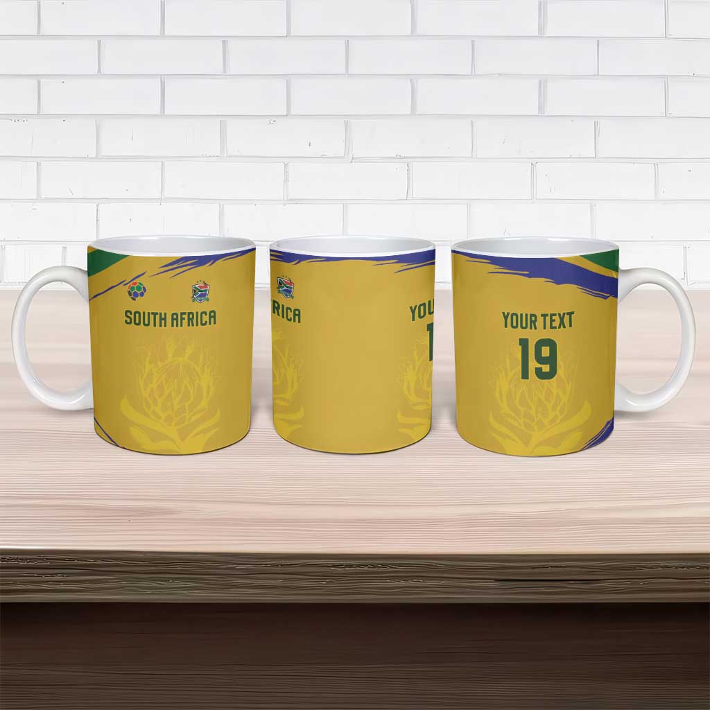 Custom South Africa Football Ceramic Mug Road To Champions Dream - Wonder Print Shop
