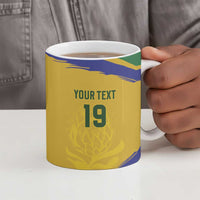 Custom South Africa Football Ceramic Mug Road To Champions Dream - Wonder Print Shop