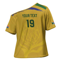 Custom South Africa Football Cross Shoulder Shirt Road To Champions Dream - Wonder Print Shop