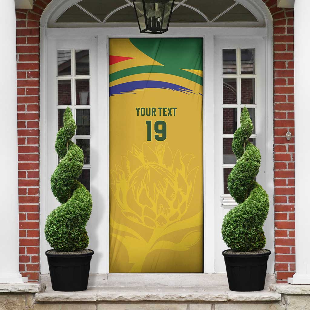 Custom South Africa Football Door Cover Road To Champions Dream - Wonder Print Shop