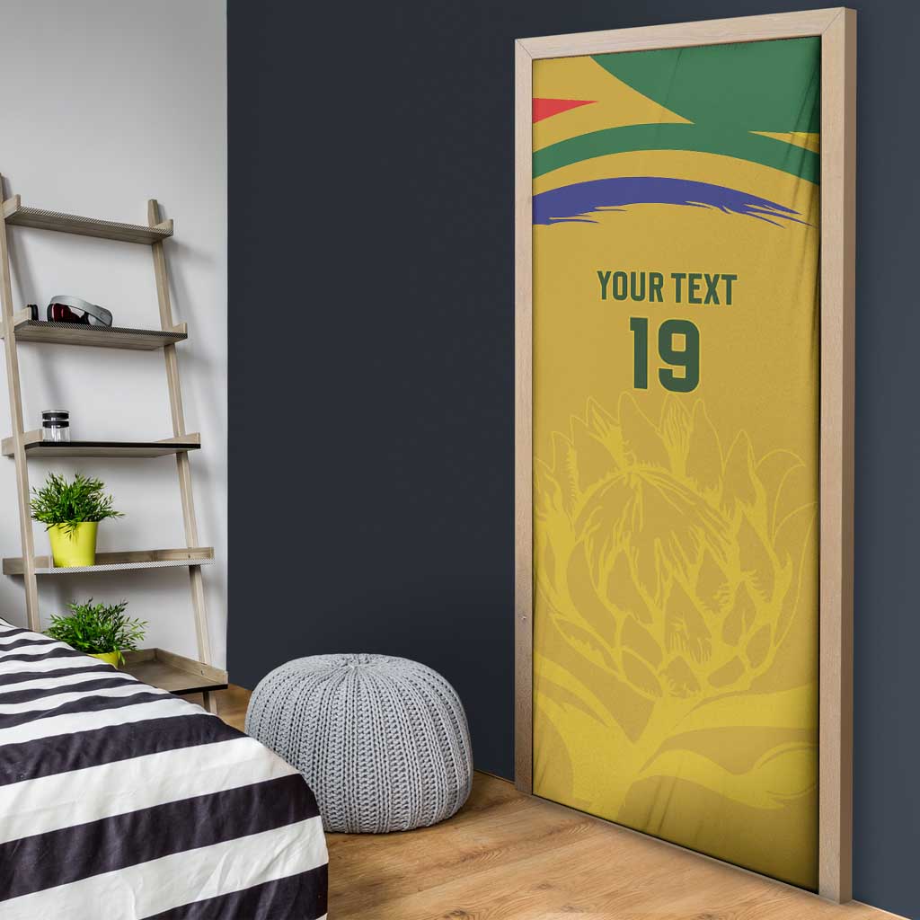 Custom South Africa Football Door Cover Road To Champions Dream - Wonder Print Shop