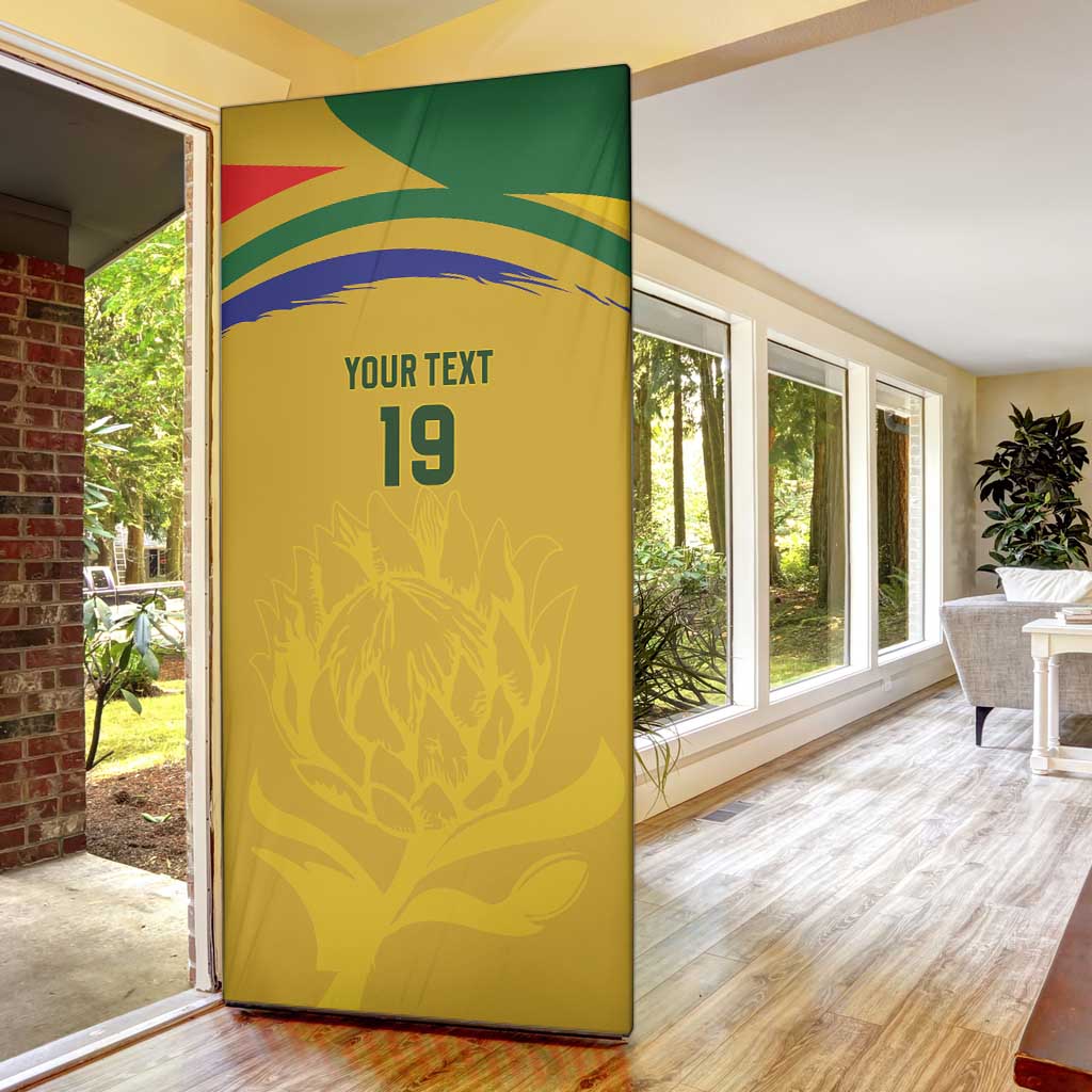 Custom South Africa Football Door Cover Road To Champions Dream - Wonder Print Shop