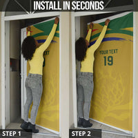 Custom South Africa Football Door Cover Road To Champions Dream - Wonder Print Shop