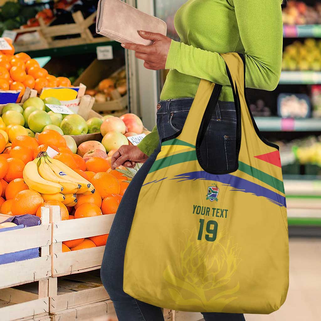 Custom South Africa Football Grocery Bag Road To Champions Dream - Wonder Print Shop