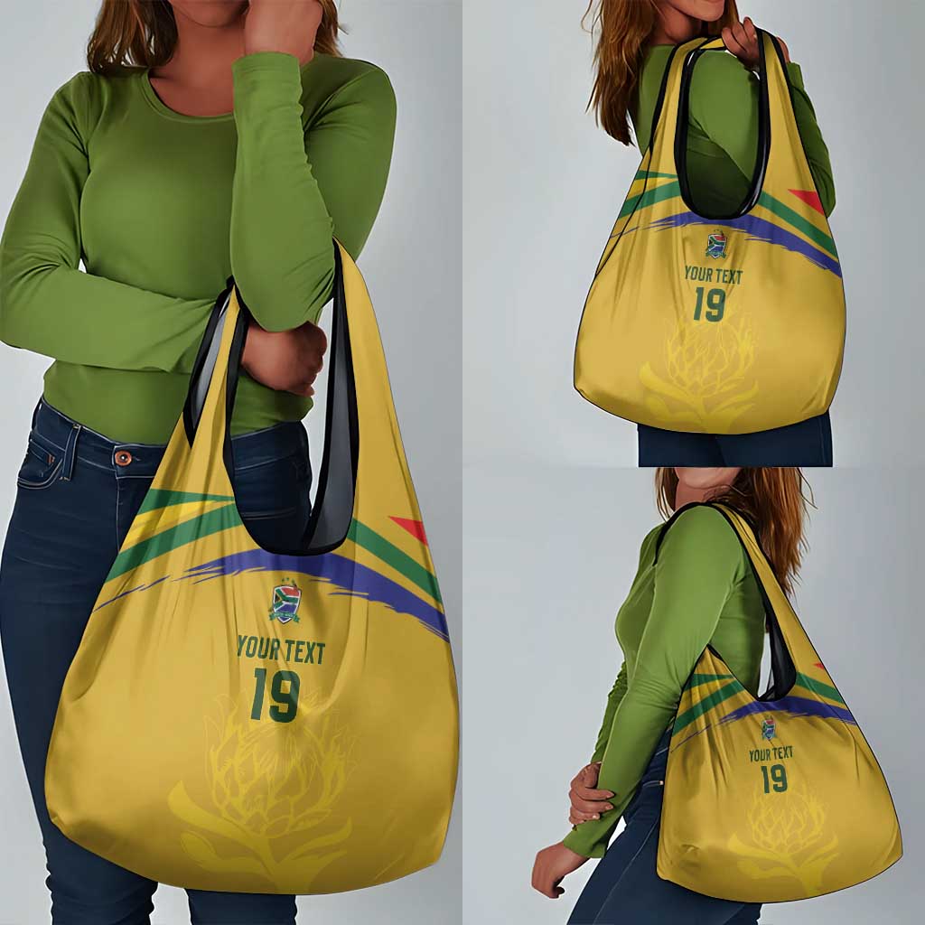 Custom South Africa Football Grocery Bag Road To Champions Dream - Wonder Print Shop