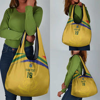 Custom South Africa Football Grocery Bag Road To Champions Dream - Wonder Print Shop