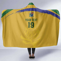 Custom South Africa Football Hooded Blanket Road To Champions Dream - Wonder Print Shop