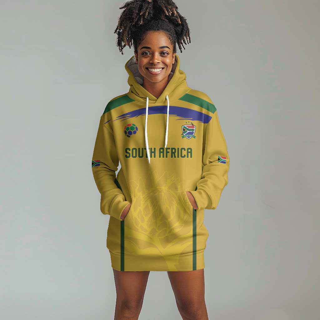 Custom South Africa Football Hoodie Dress Road To Champions Dream - Wonder Print Shop