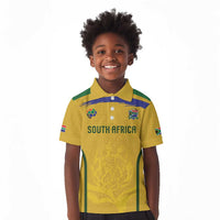 Custom South Africa Football Kid Polo Shirt Road To Champions Dream LT19