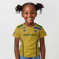 Custom South Africa Football Kid T shirt Road To Champions Dream LT19