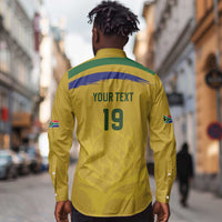 Custom South Africa Football Long Sleeve Button Shirt Road To Champions Dream - Wonder Print Shop