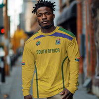 Custom South Africa Football Long Sleeve Shirt Road To Champions Dream - Wonder Print Shop