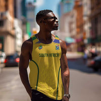 Custom South Africa Football Men Tank Top Road To Champions Dream - Wonder Print Shop