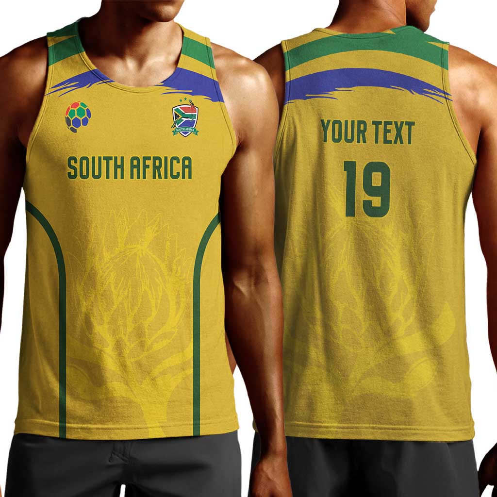 Custom South Africa Football Men Tank Top Road To Champions Dream - Wonder Print Shop