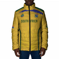 Custom South Africa Football Padded Jacket Road To Champions Dream - Wonder Print Shop