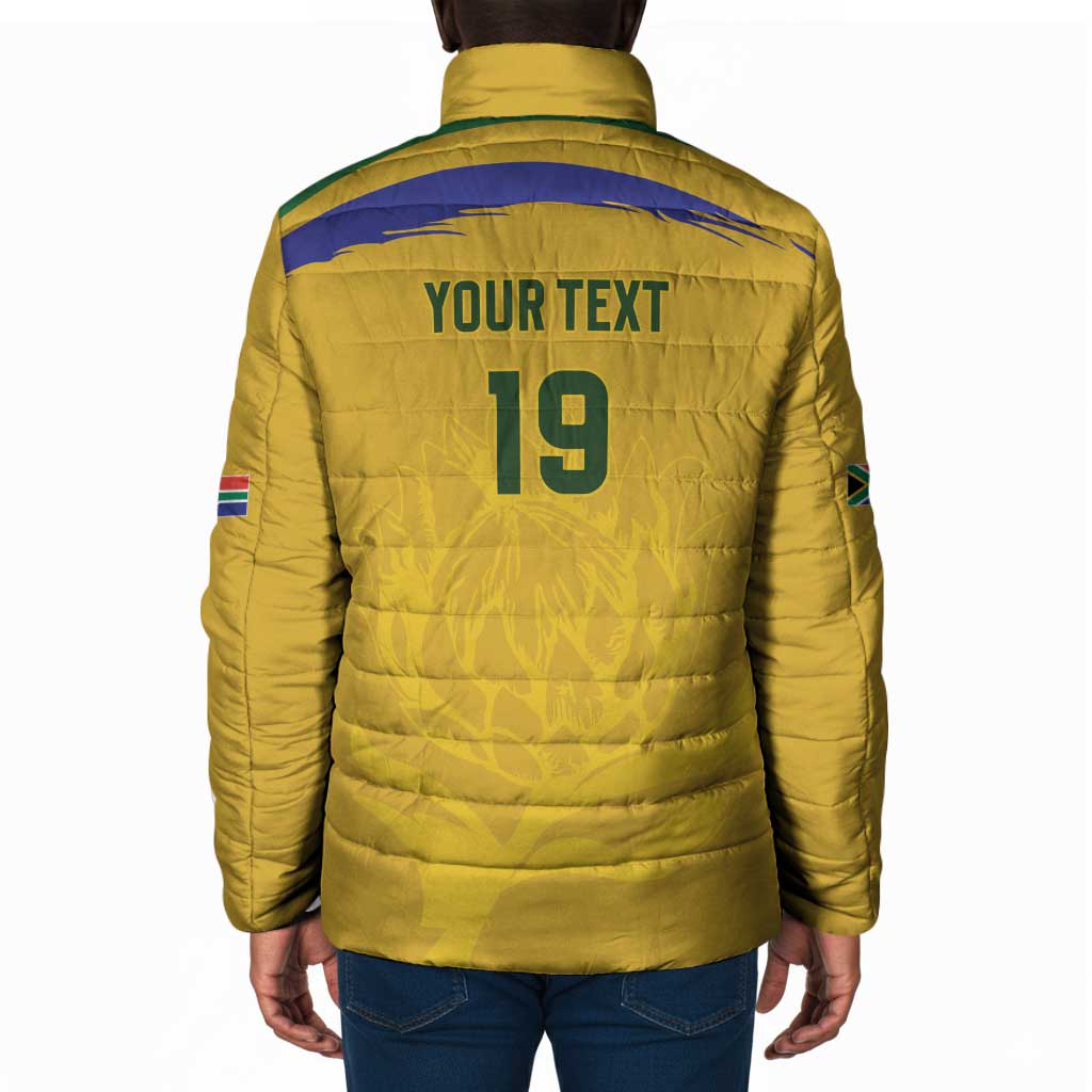 Custom South Africa Football Padded Jacket Road To Champions Dream - Wonder Print Shop