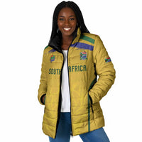 Custom South Africa Football Padded Jacket Road To Champions Dream - Wonder Print Shop