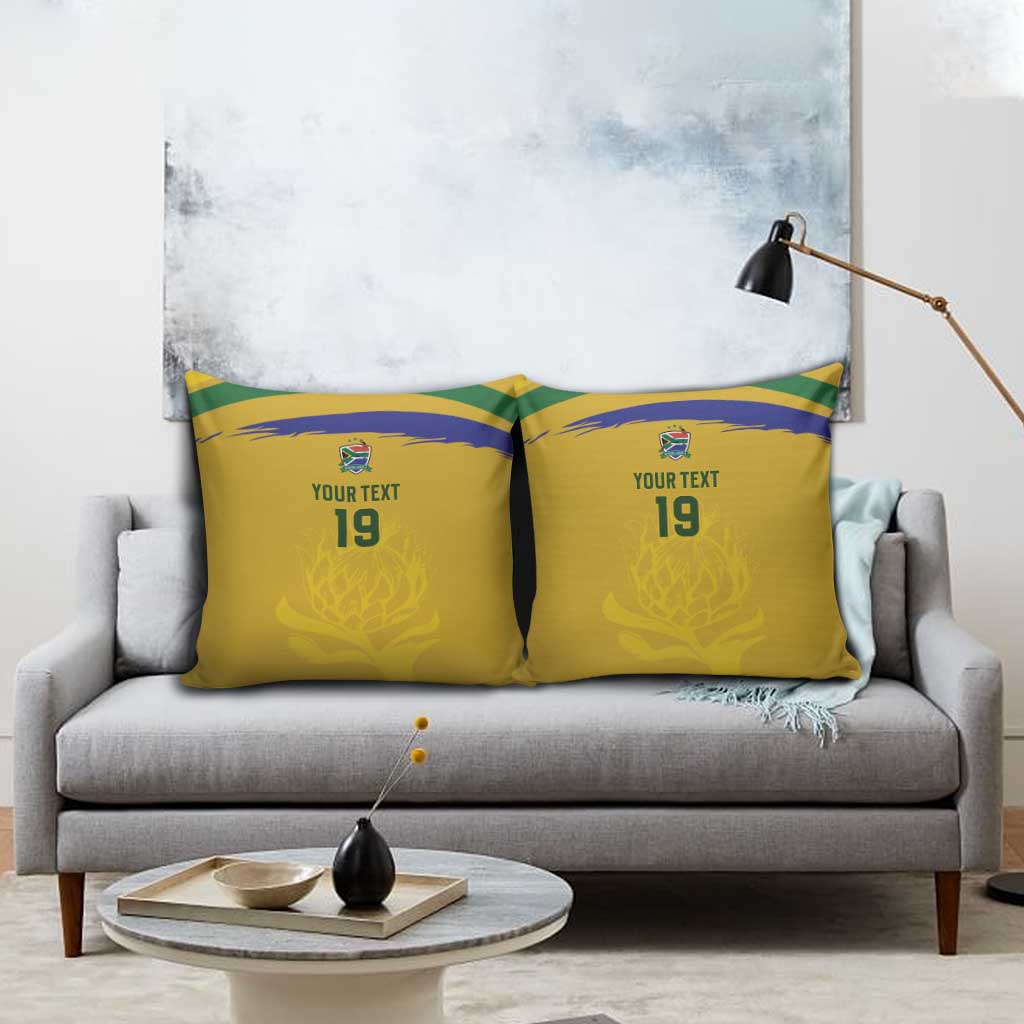 Custom South Africa Football Pillow Cover Road To Champions Dream - Wonder Print Shop