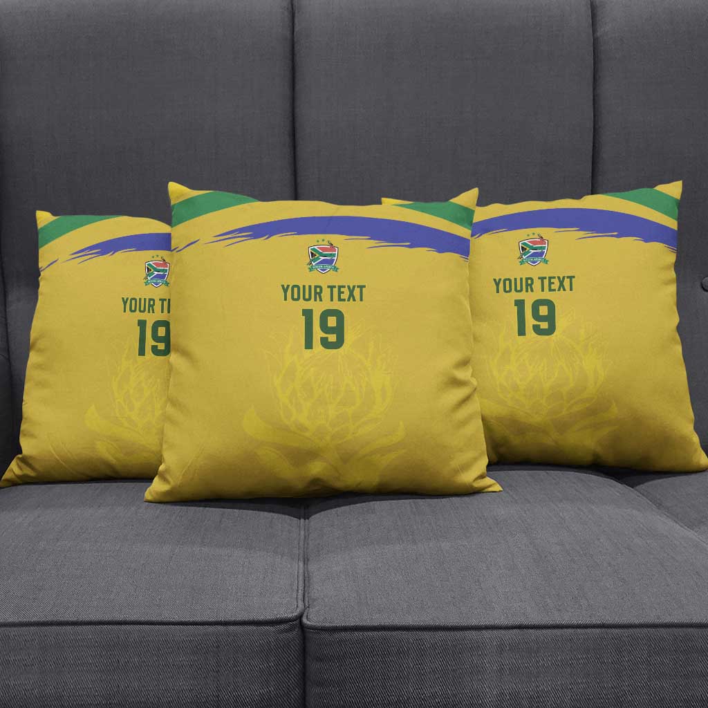 Custom South Africa Football Pillow Cover Road To Champions Dream - Wonder Print Shop