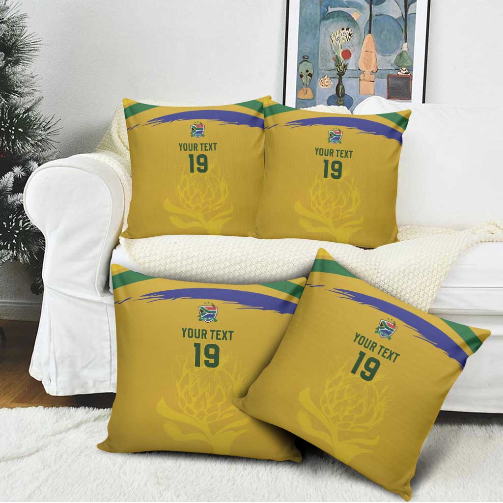 Custom South Africa Football Pillow Cover Road To Champions Dream - Wonder Print Shop