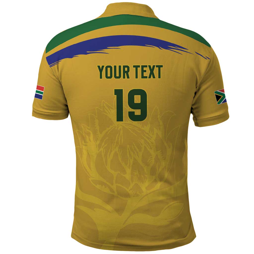 Custom South Africa Football Polo Shirt Road To Champions Dream LT19