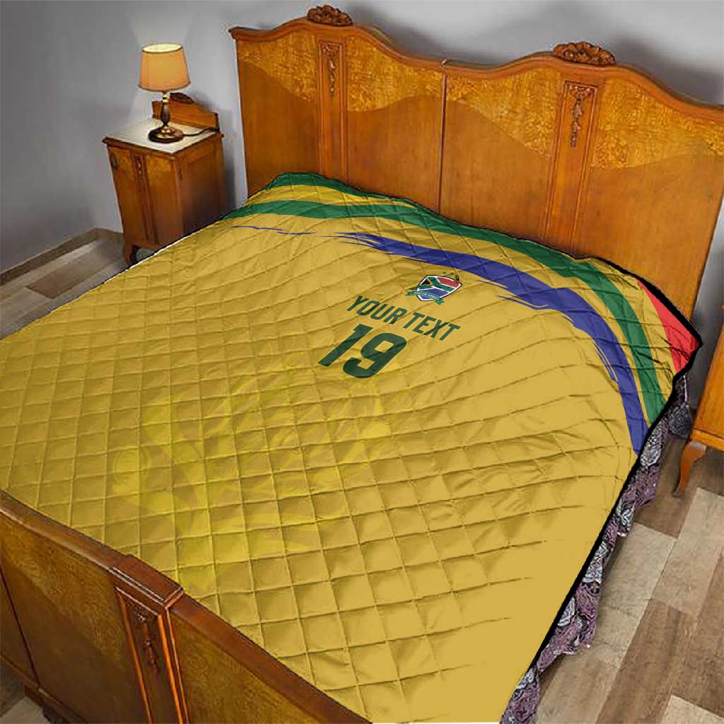 Custom South Africa Football Quilt Road To Champions Dream - Wonder Print Shop