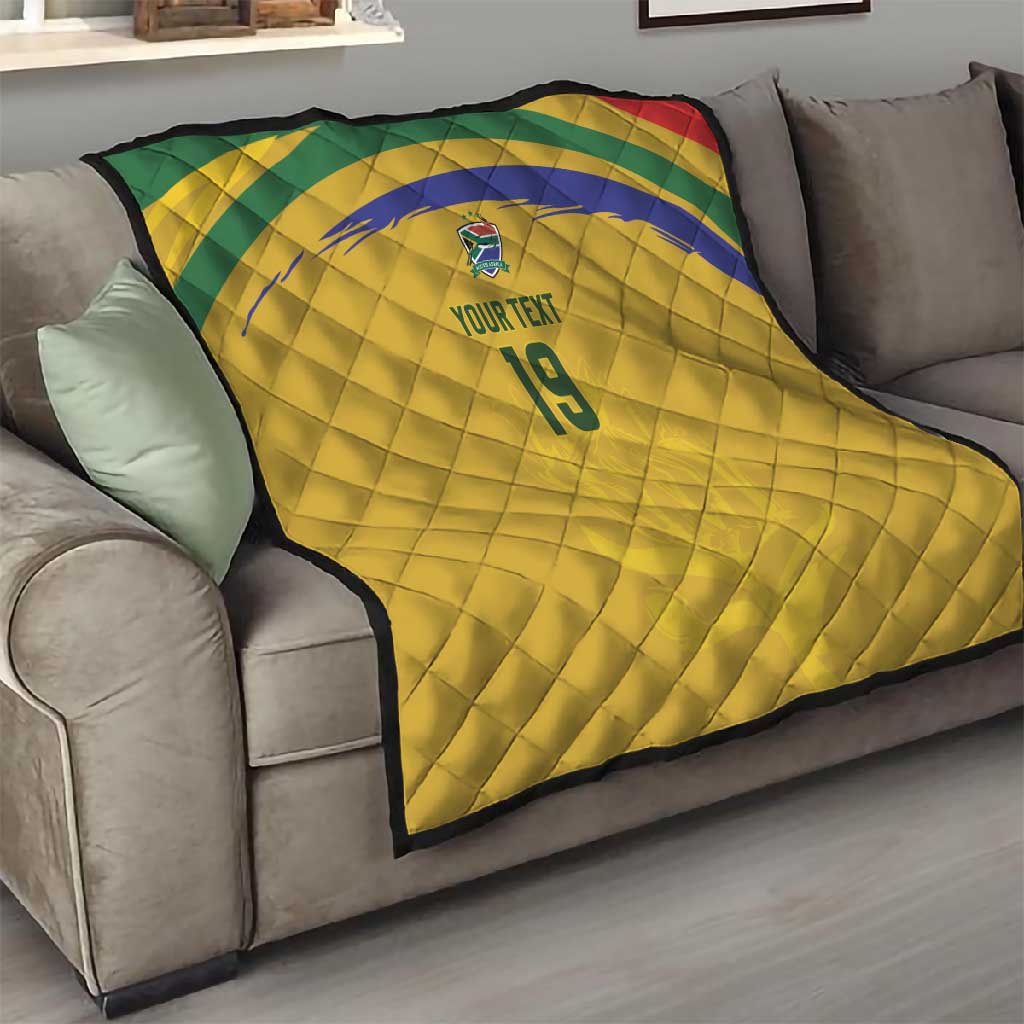 Custom South Africa Football Quilt Road To Champions Dream - Wonder Print Shop